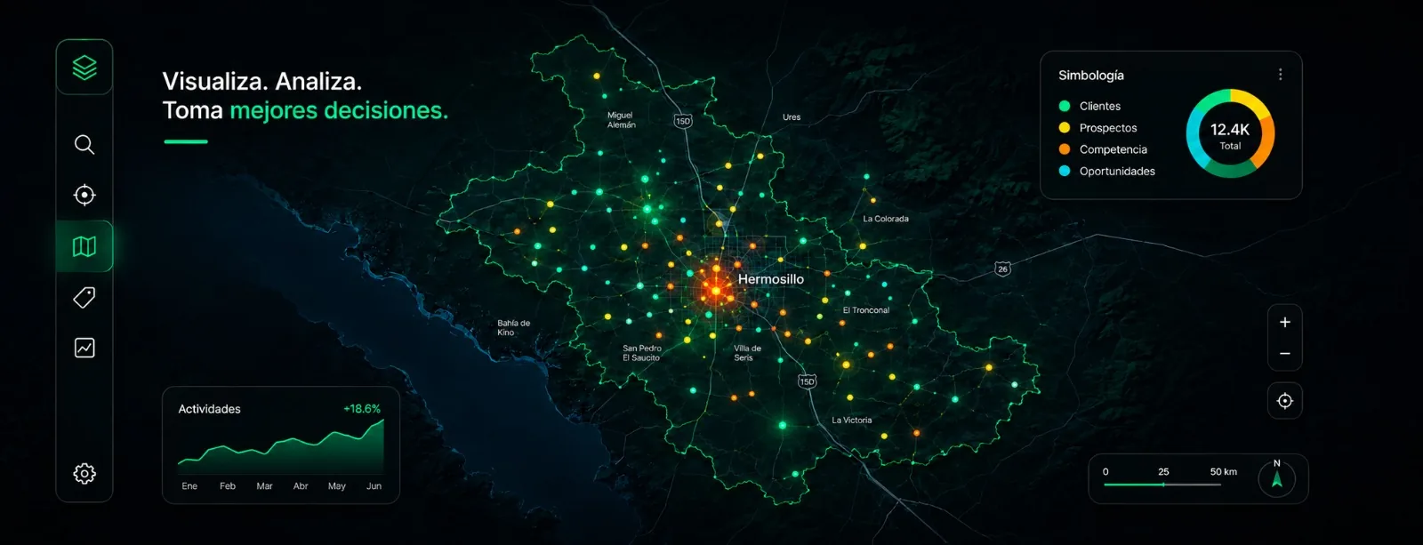 Segunda vista del mapa interactivo de Deskover